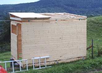 Dach begonnen